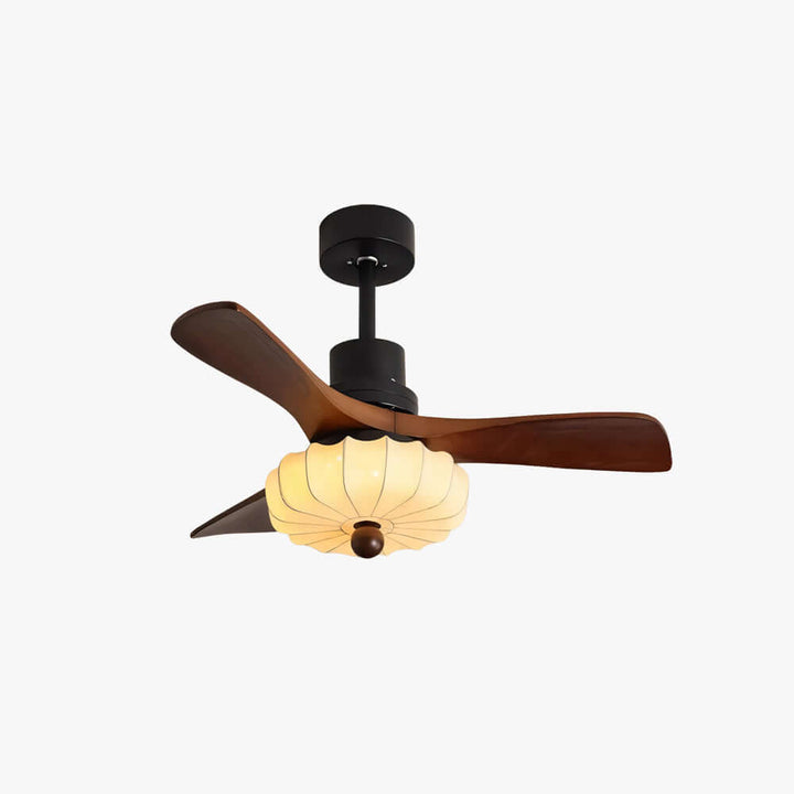 Jevaric Ceiling Fan Light C | Modern French Fabric Fanlight