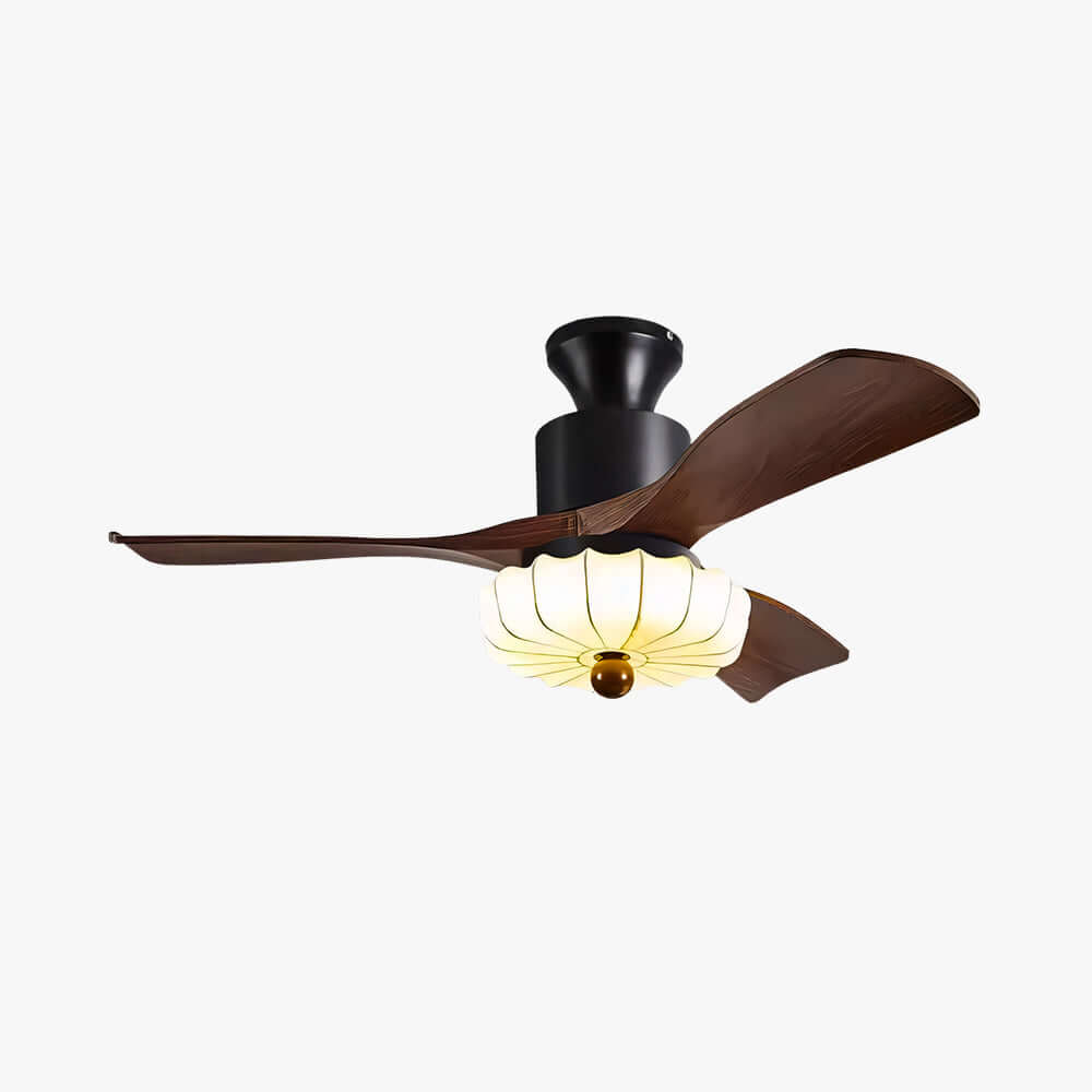 Jevaric Ceiling Fan Light F | French Fabric Dining Light