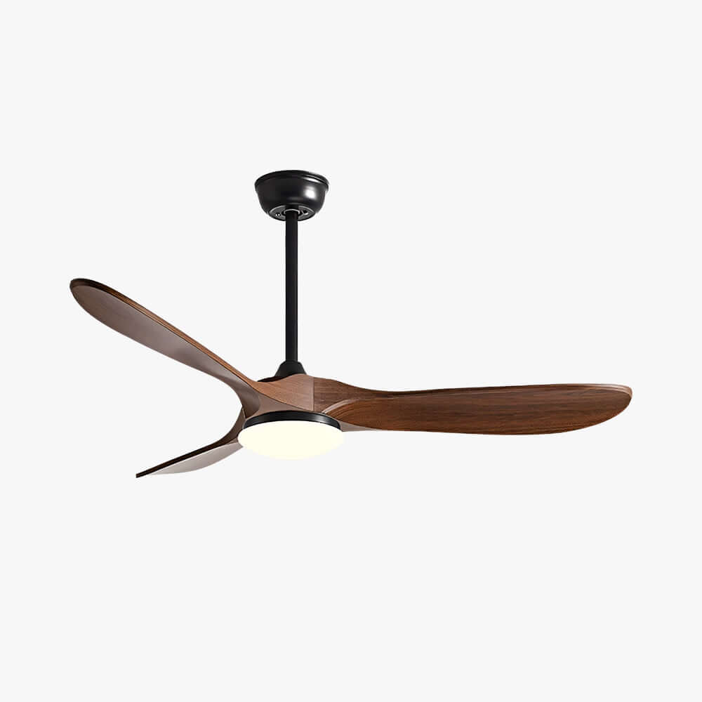 Jevrax Ceiling Fan Light - Modern French Wood Dining Light