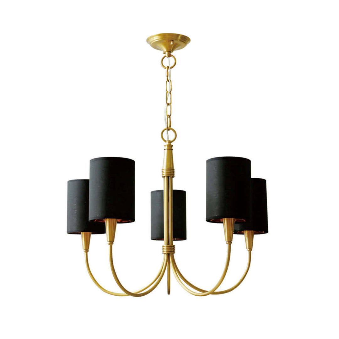 Jovarna Chandelier – Medieval Vintage Brass Fabric Chandelier