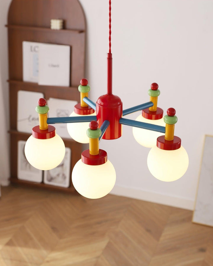Junit Cute Chandelier - Colorful Glass Ball Chandelier | Vinlighting | Vinlighting