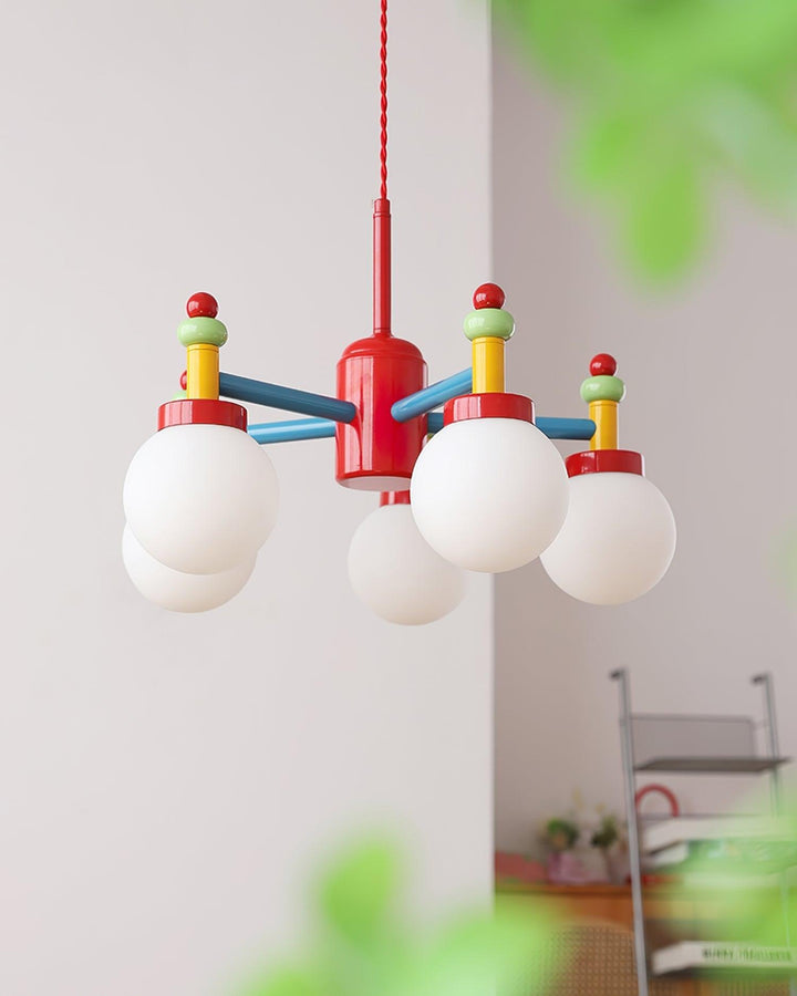 Junit Cute Chandelier - Colorful Glass Ball Chandelier | Vinlighting | Vinlighting
