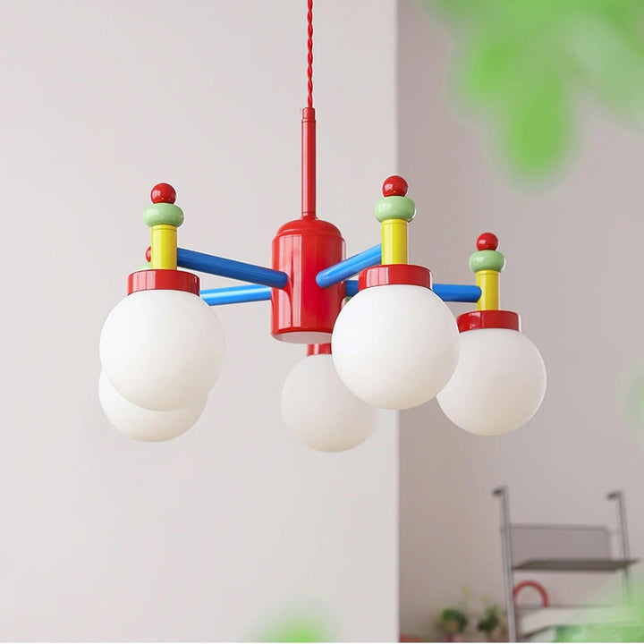 Junit Cute Chandelier - Colorful Glass Ball Chandelier | Vinlighting | Vinlighting