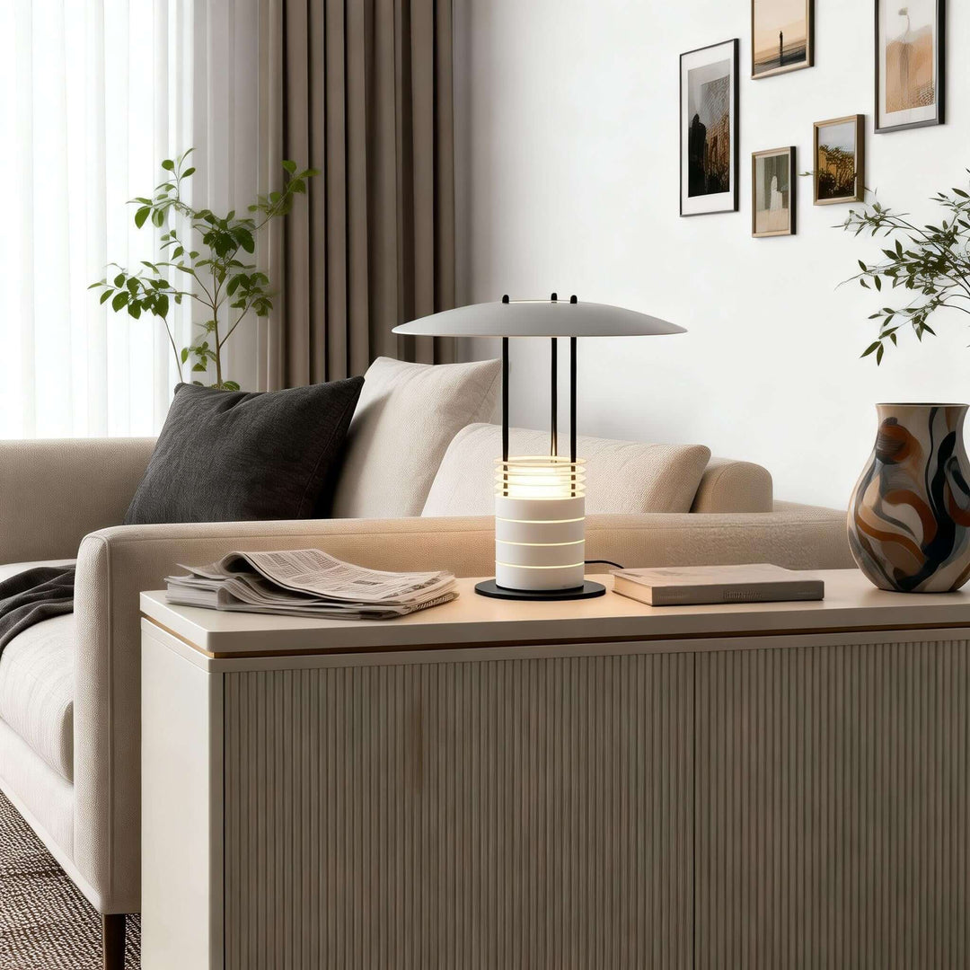Juxar Table Lamp – Cream Minimalist Office Table Lamp