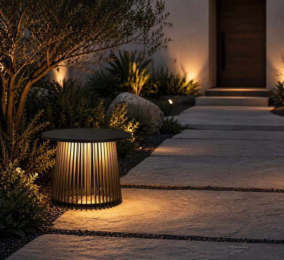Kaelis Outdoor Floor Lamp - Modern Minimalist Terrace Lighting