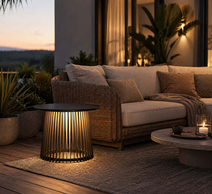 Kaelis Outdoor Floor Lamp - Modern Minimalist Terrace Lighting
