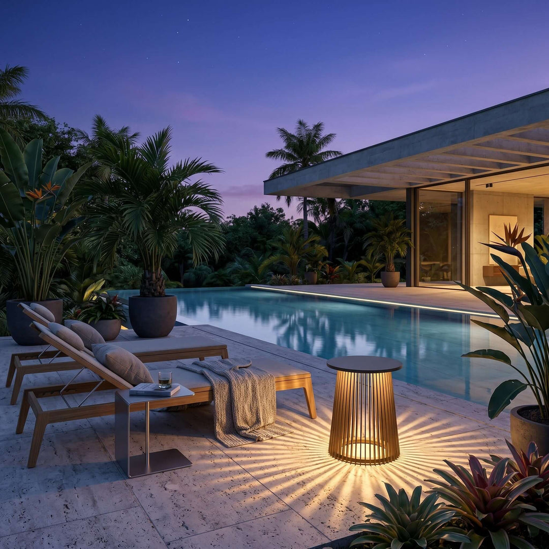Kaelis Outdoor Floor Lamp - Modern Minimalist Terrace Lighting