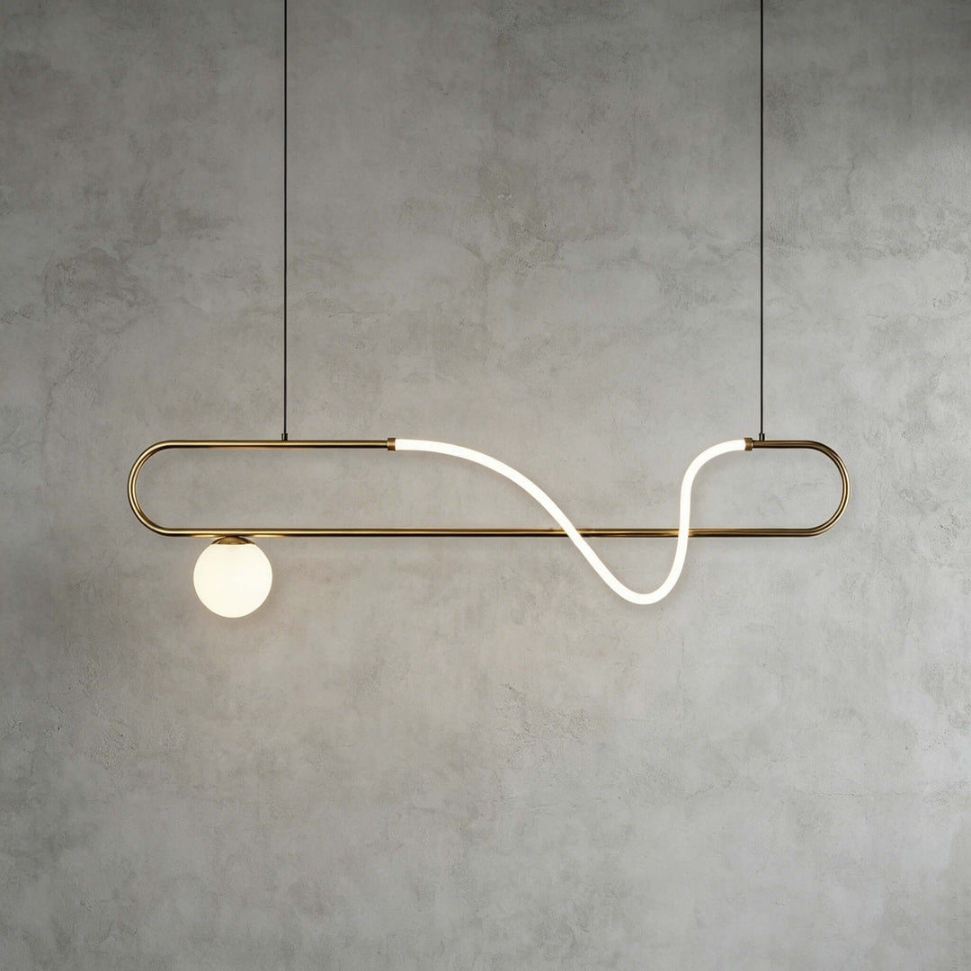 Gold Linear Chandelier for Dining Rooms and Kitchen Islands | Vinlighting