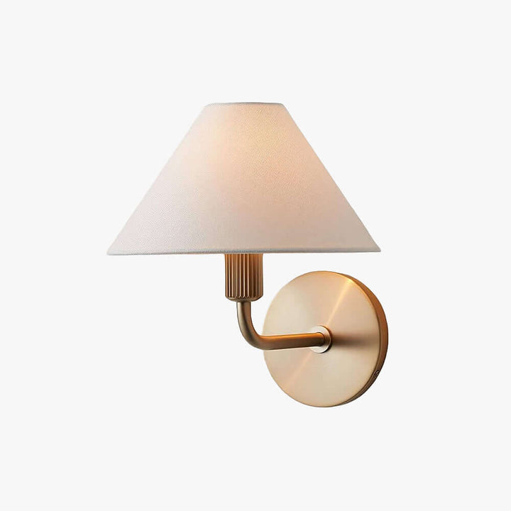 Kavrion Wall Lamp – Vintage Simple Brass Fabric Aisle Lamp