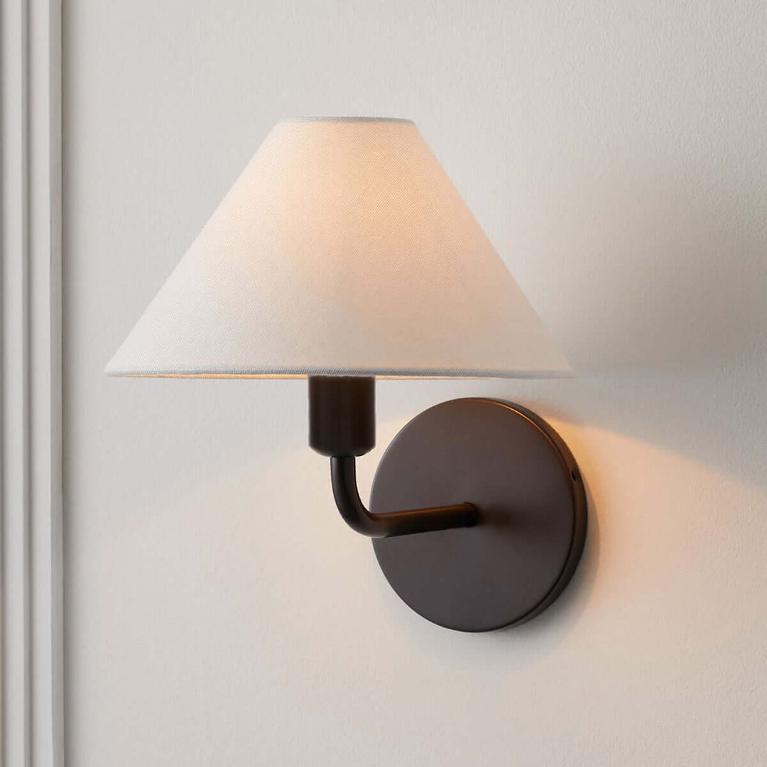 Kavrion Wall Lamp – Vintage Simple Brass Fabric Aisle Lamp