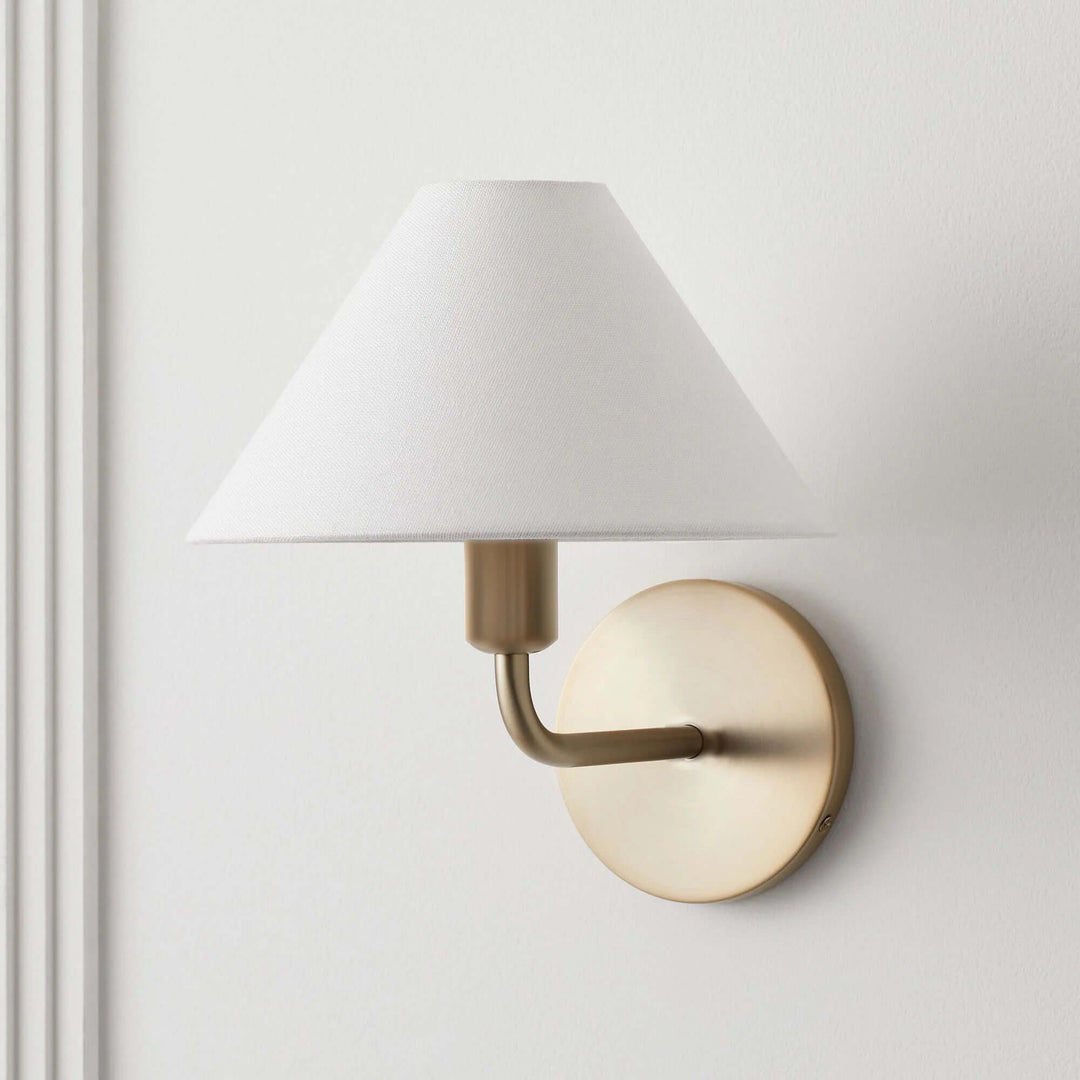 Kavrion Wall Lamp – Vintage Simple Brass Fabric Aisle Lamp