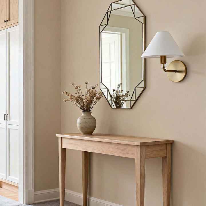 Kavrion Wall Lamp – Vintage Simple Brass Fabric Aisle Lamp