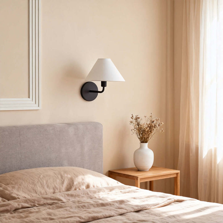 Kavrion Wall Lamp – Vintage Simple Brass Fabric Aisle Lamp