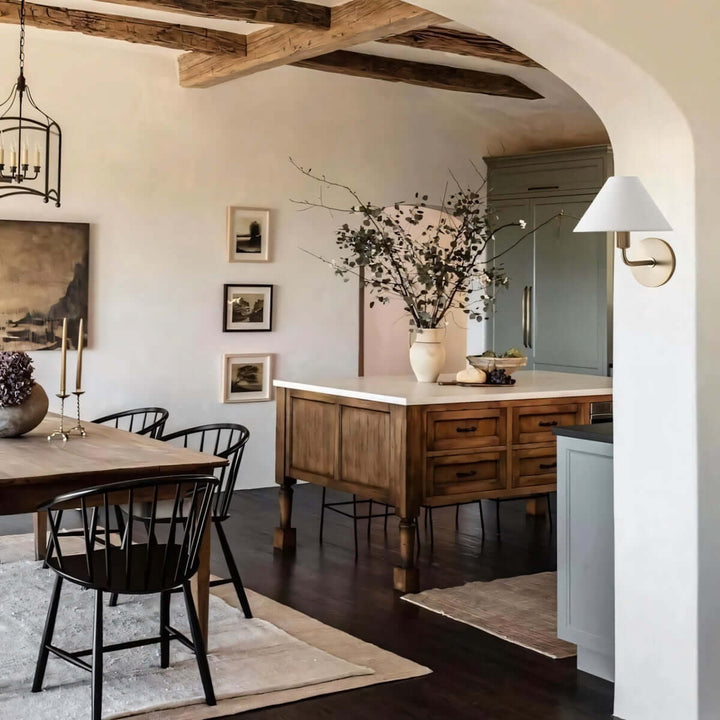 Kavrion Wall Lamp – Vintage Simple Brass Fabric Aisle Lamp