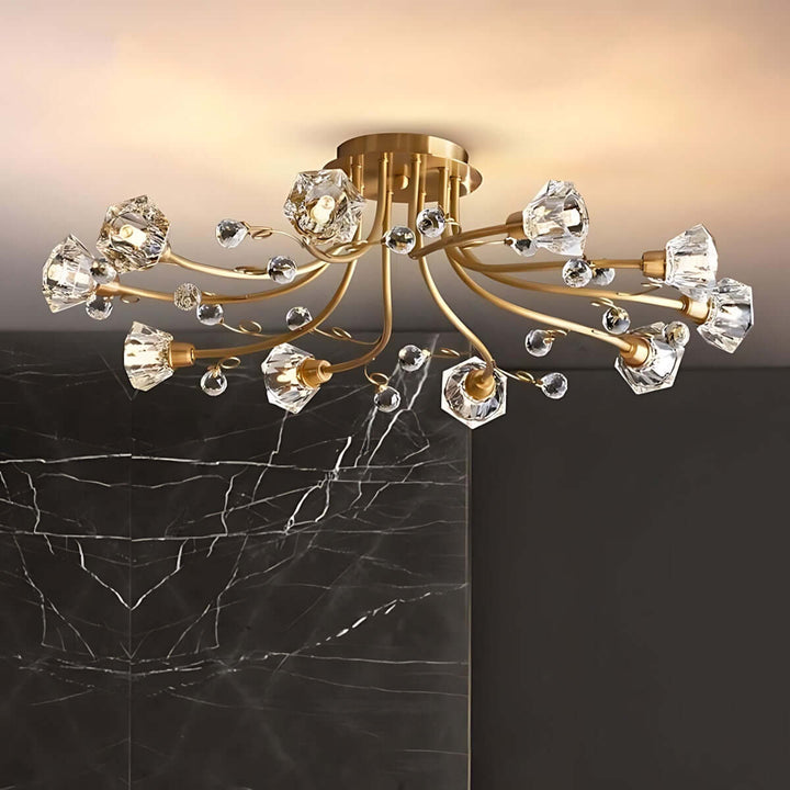 Kavroli Ceiling Light – Nordic Luxury Crystal Ceiling Light