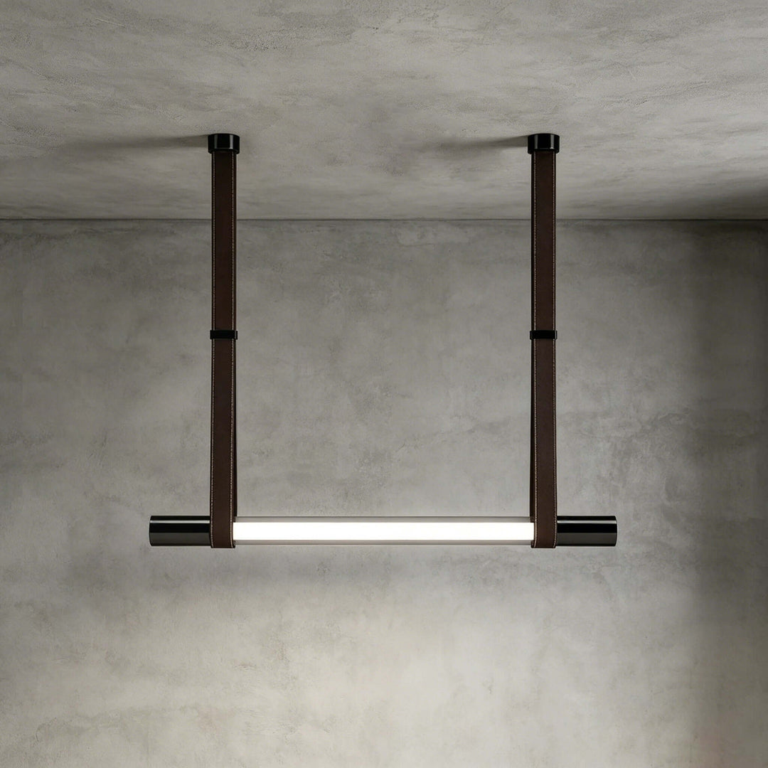 Kenton Linear Chandelier | Minimalist Glass Dining Room Fixture | Vinlighting