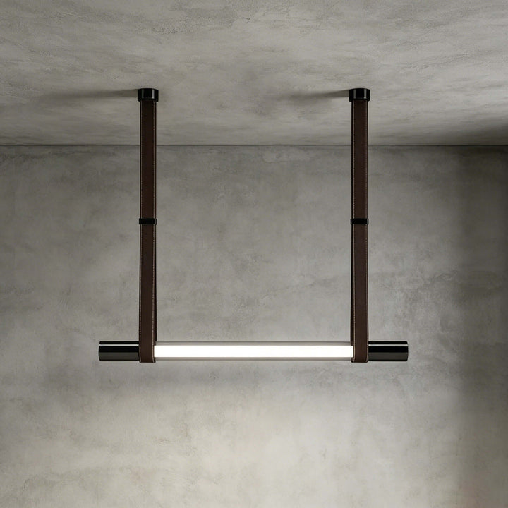 Kenton Linear Chandelier | Minimalist Glass Dining Room Fixture | Vinlighting