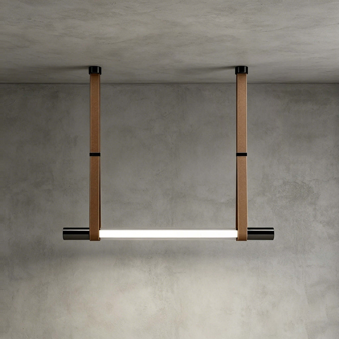 Kenton Linear Chandelier | Minimalist Glass Dining Room Fixture | Vinlighting