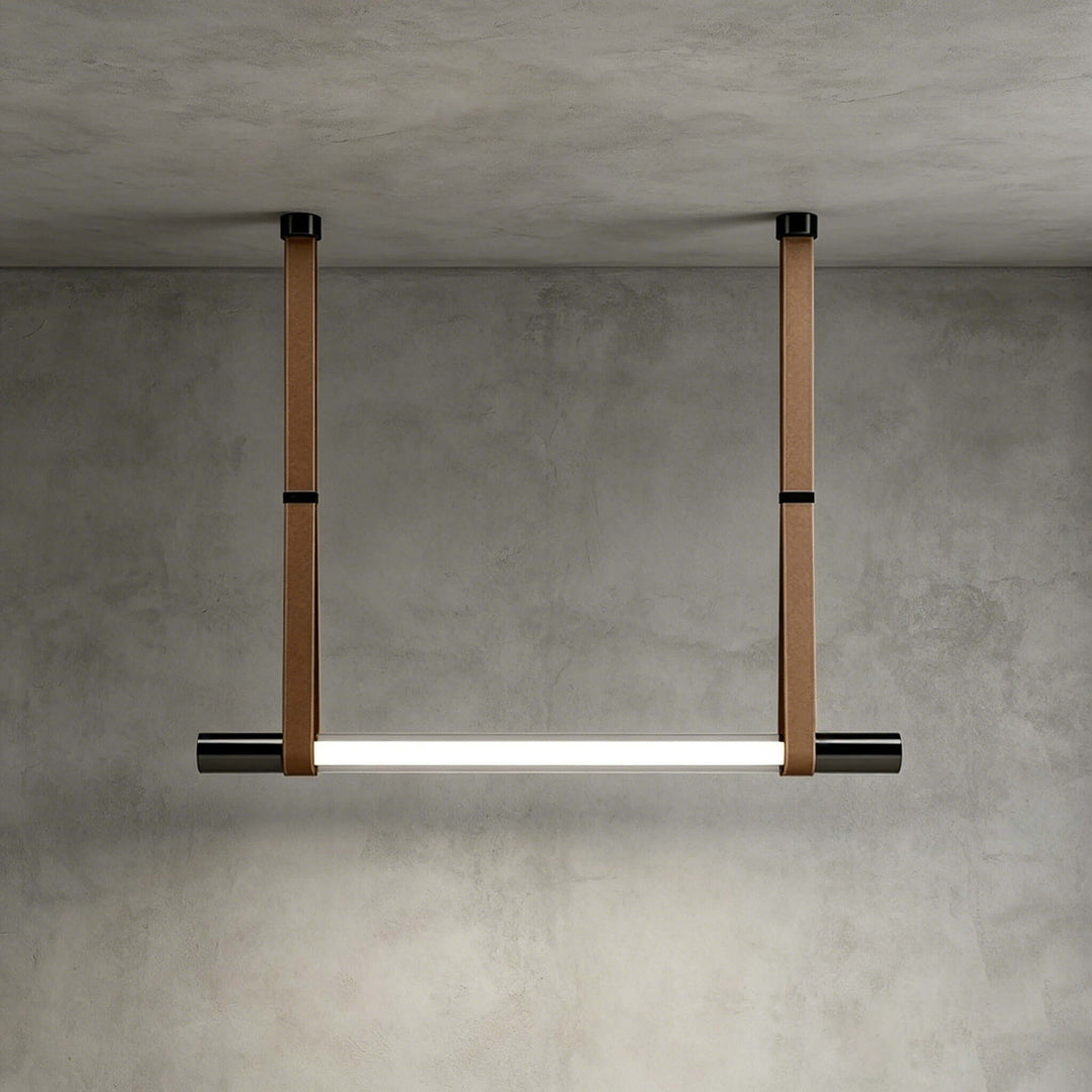 Kenton Linear Chandelier | Minimalist Glass Dining Room Fixture | Vinlighting
