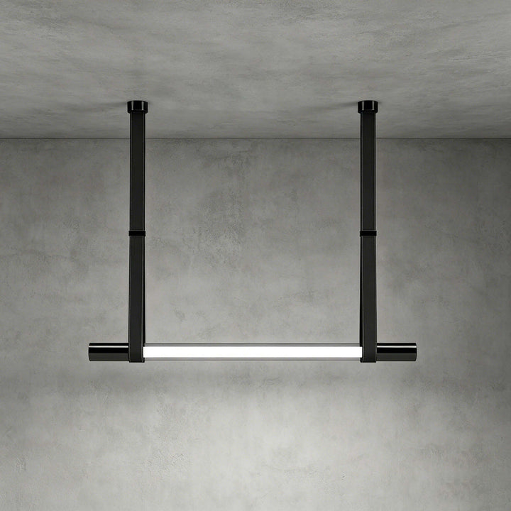 Kenton Linear Chandelier | Minimalist Glass Dining Room Fixture | Vinlighting