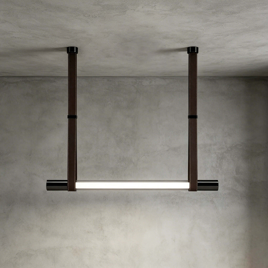 Kenton Linear Chandelier | Minimalist Glass Dining Room Fixture | Vinlighting