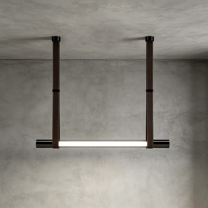Kenton Linear Chandelier | Minimalist Glass Dining Room Fixture | Vinlighting
