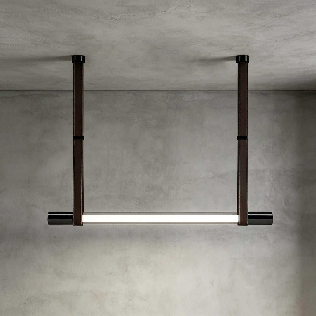 Kenton Linear Chandelier | Minimalist Glass Dining Room Fixture | Vinlighting