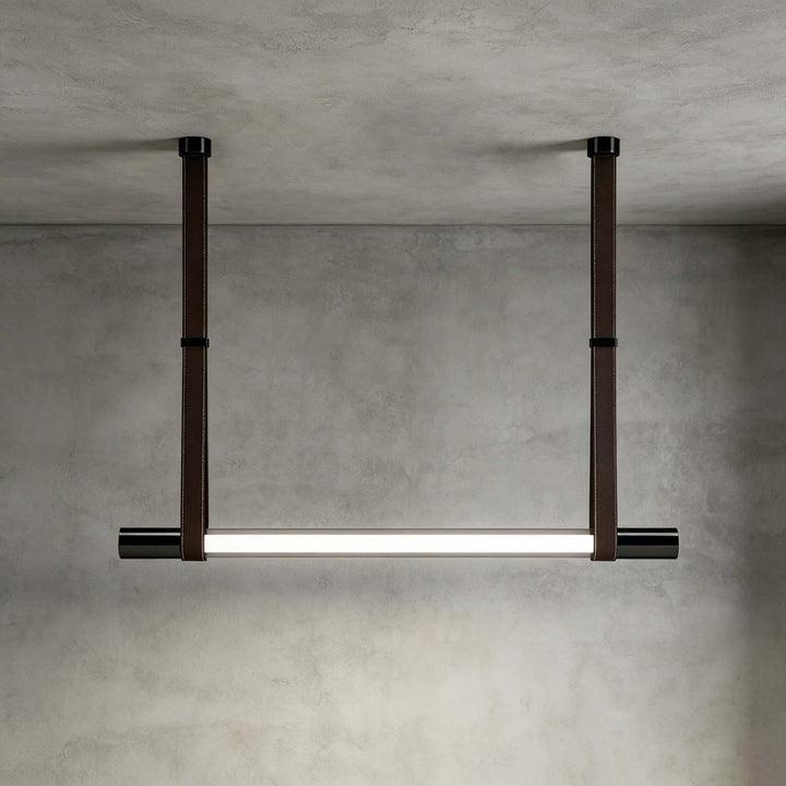 Kenton Linear Chandelier | Minimalist Glass Dining Room Fixture | Vinlighting