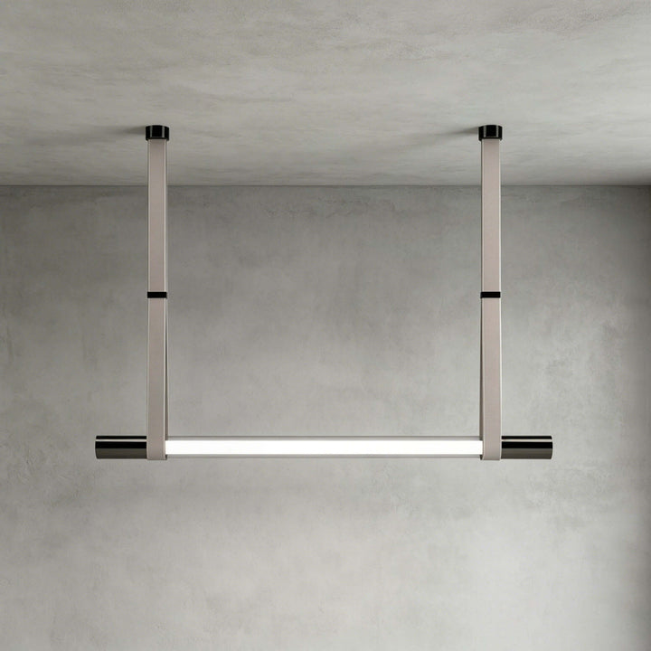 Kenton Linear Chandelier | Minimalist Glass Dining Room Fixture | Vinlighting