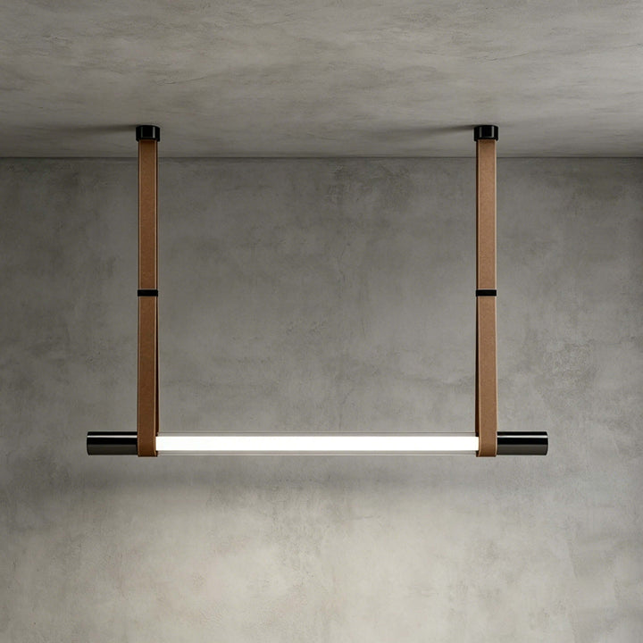 Kenton Linear Chandelier | Minimalist Glass Dining Room Fixture | Vinlighting