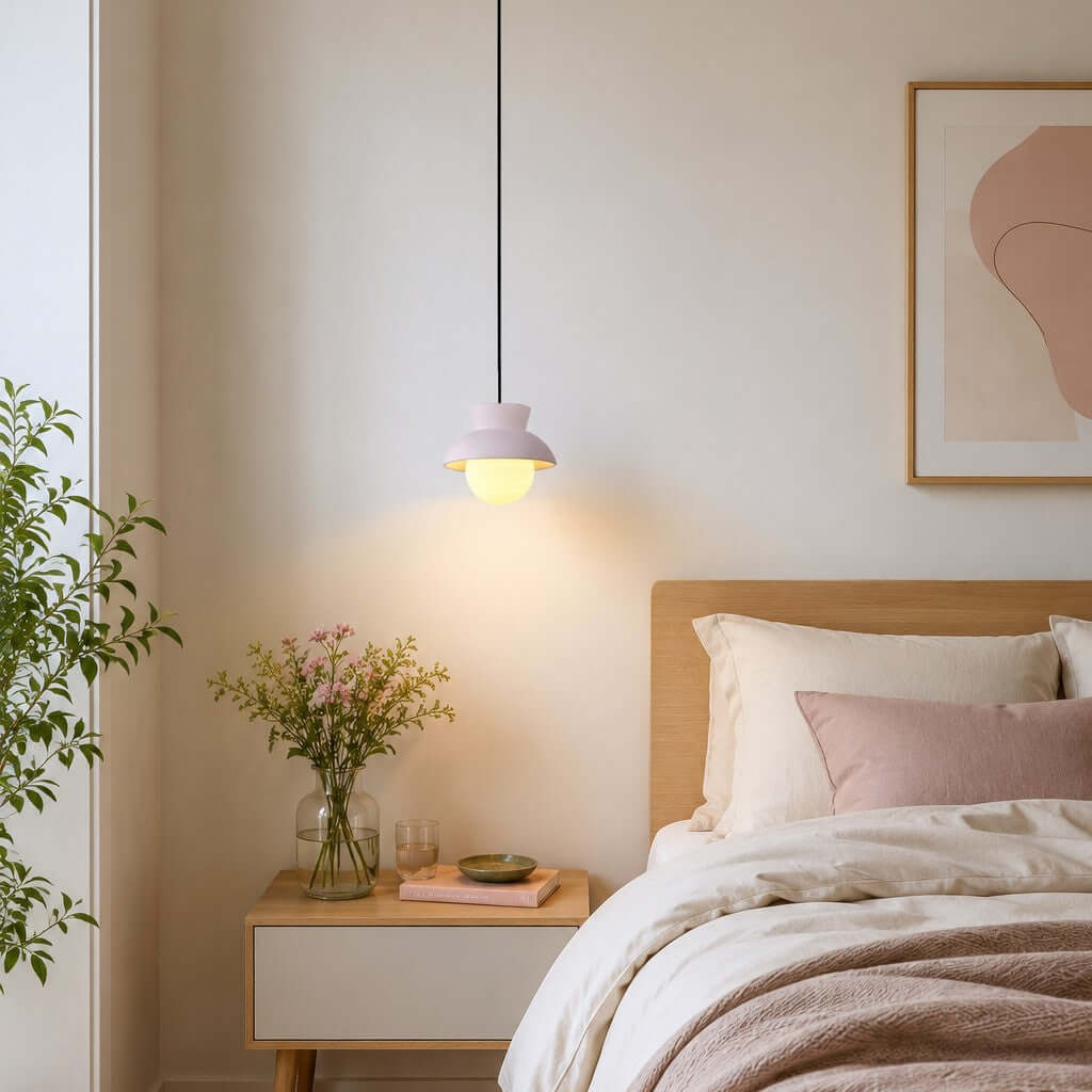 Kessan Pendant Light Style B | Modern Ceramic Pendant for Bedroom
