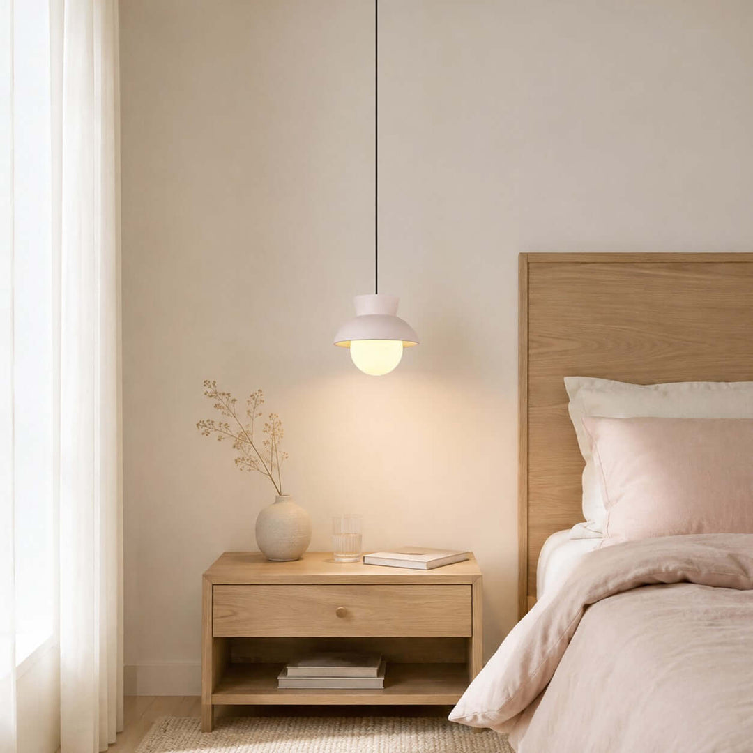 Kessan Pendant Light Style B | Modern Ceramic Pendant for Bedroom