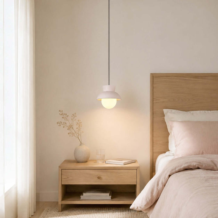 Kessan Pendant Light Style B | Modern Ceramic Pendant for Bedroom