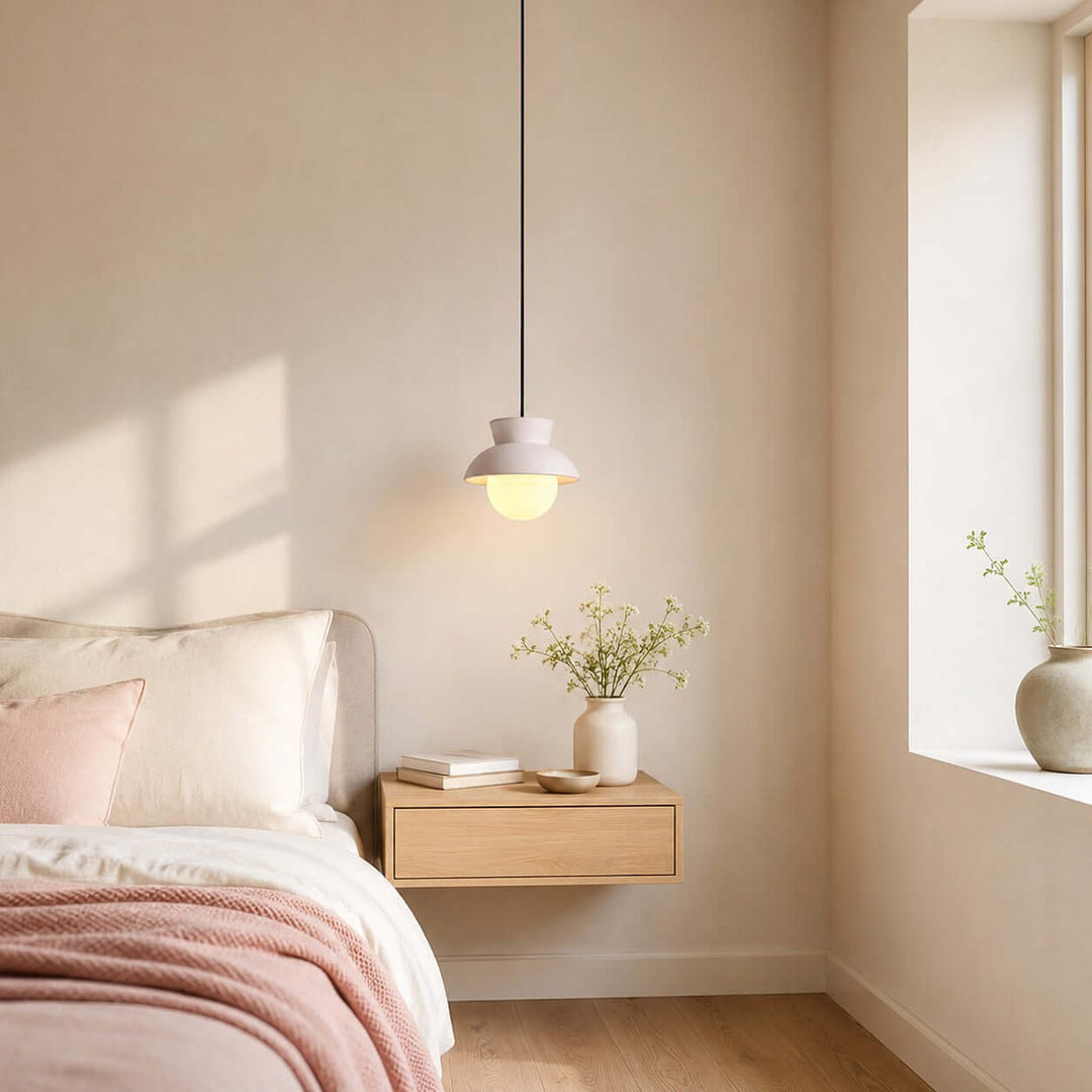 Kessan Pendant Light Style B | Modern Ceramic Pendant for Bedroom