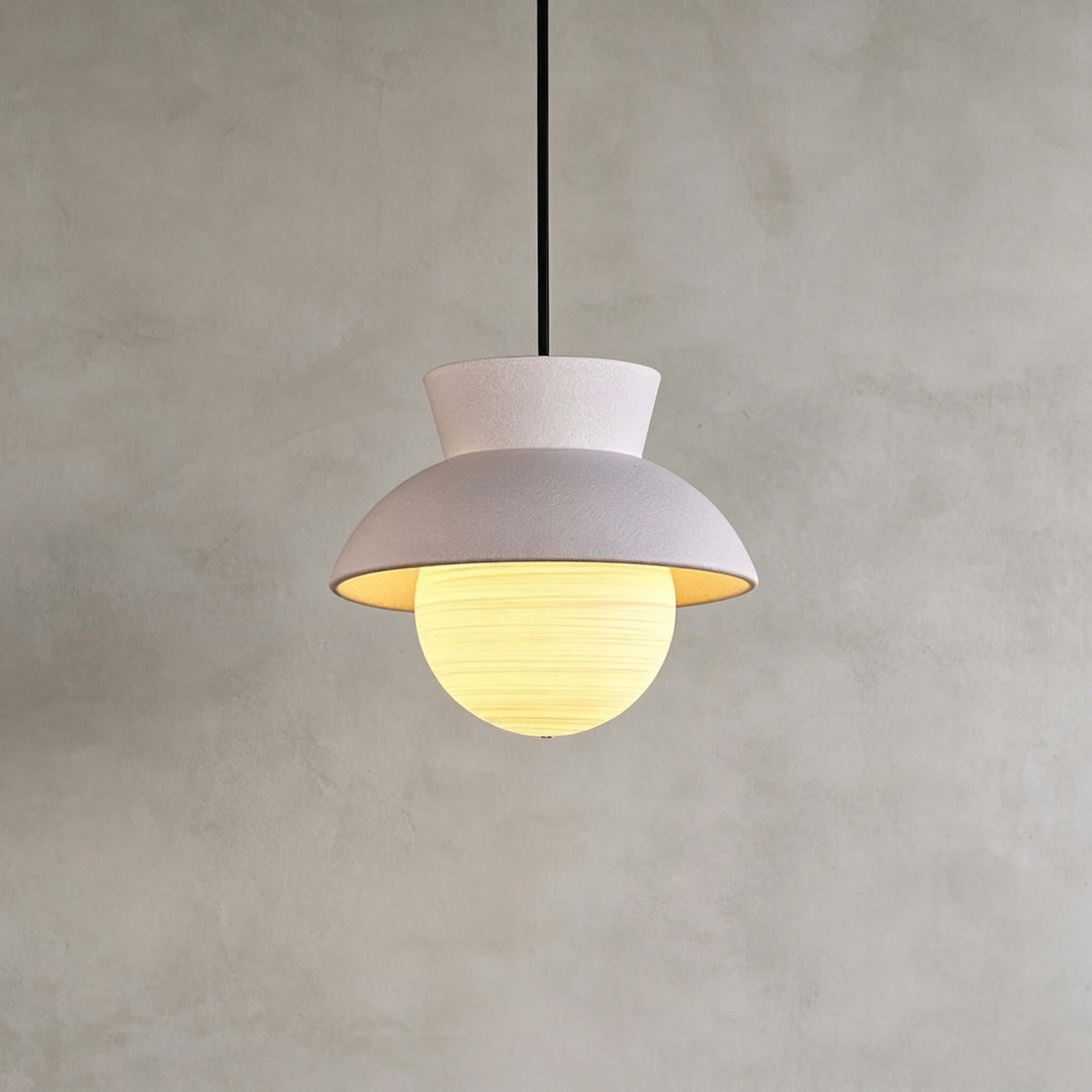 Kessan Pendant Light Style B | Modern Ceramic Pendant for Bedroom