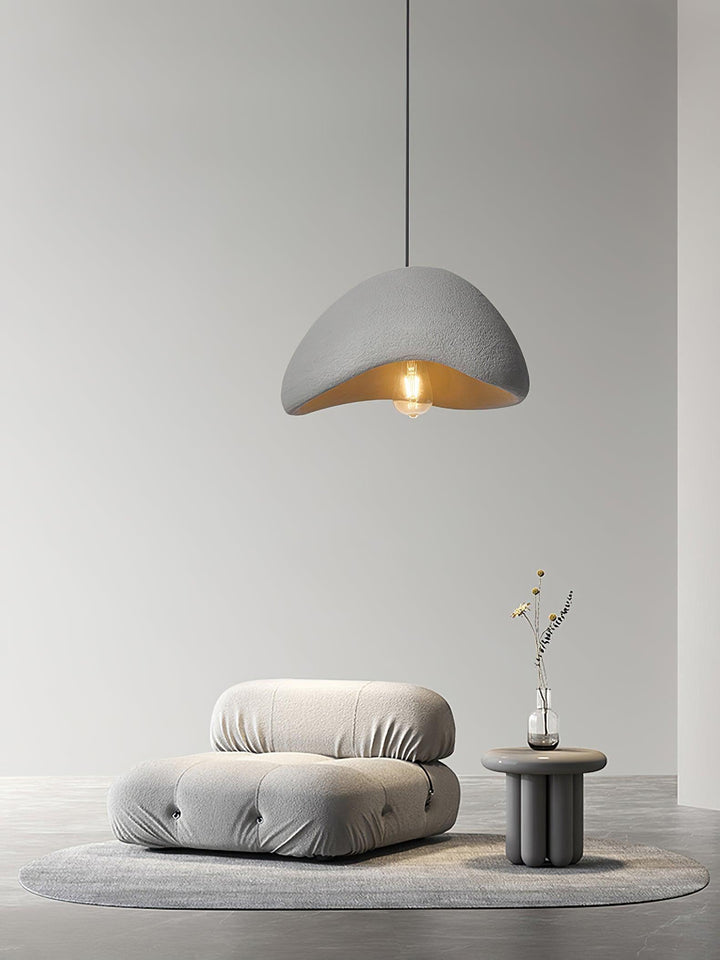 Khmara Halia | Resin Pendant Light for Bedroom in Art Deco White | Vinlighting | Vinlighting