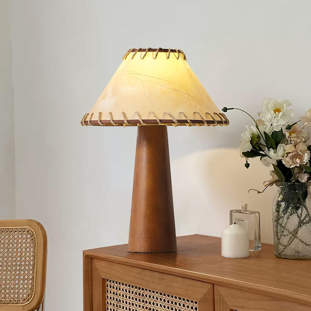 Kibo Wood Table Lamp - Vintage Charm | Vinlighting | Vinlighting | Vinlighting