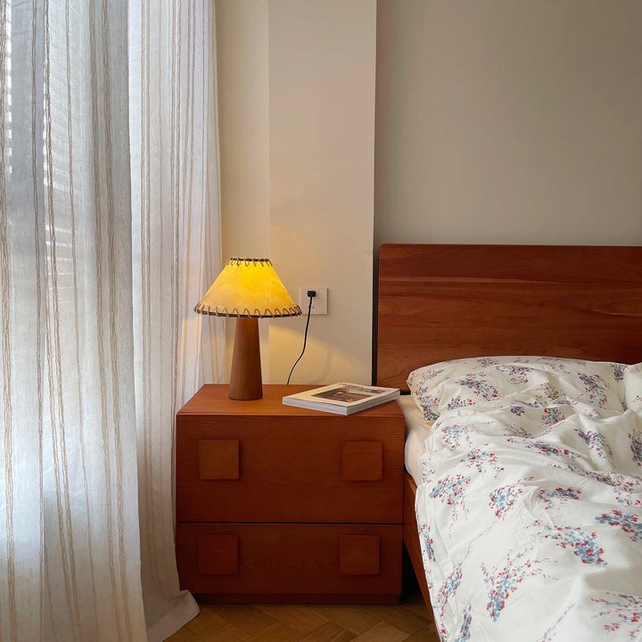 Kibo Wood Table Lamp - Vintage Charm | Vinlighting | Vinlighting | Vinlighting