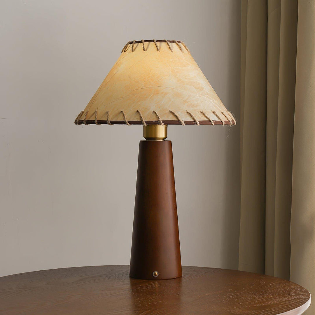 Kibo Wood Table Lamp - Vintage Charm | Vinlighting | Vinlighting | Vinlighting