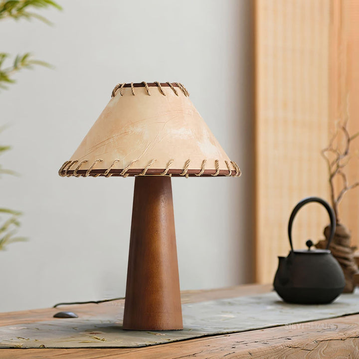 Kibo Wood Table Lamp - Vintage Charm | Vinlighting | Vinlighting | Vinlighting