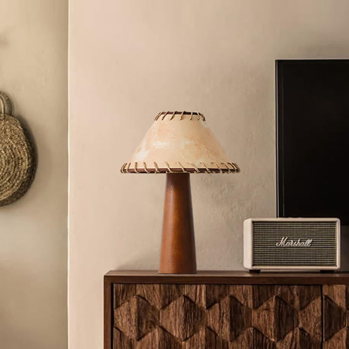 Kibo Wood Table Lamp - Vintage Charm | Vinlighting | Vinlighting | Vinlighting