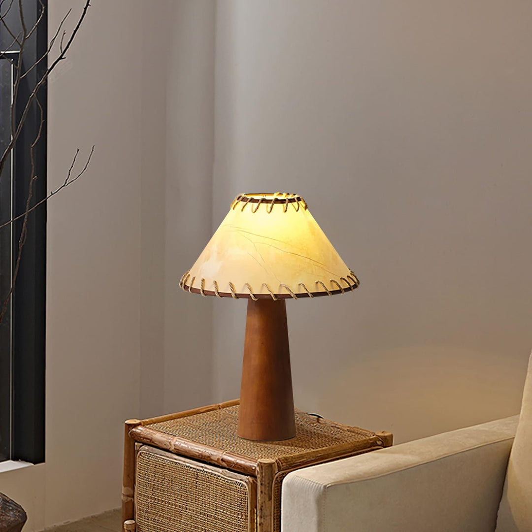 Kibo Wood Table Lamp - Vintage Charm | Vinlighting | Vinlighting | Vinlighting