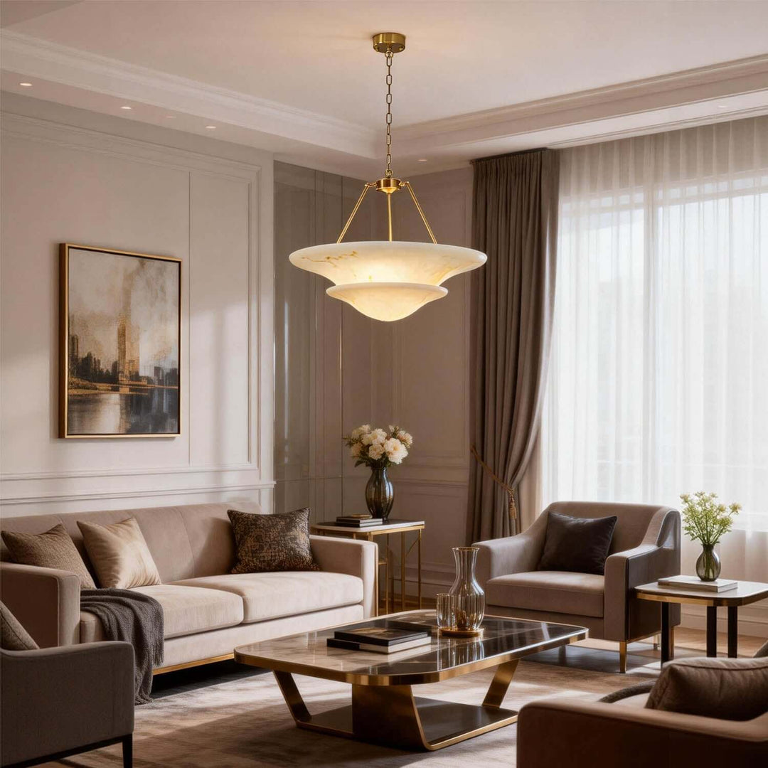 Kivora Chandelier - Modern Art Deco Resin Light Fixture
