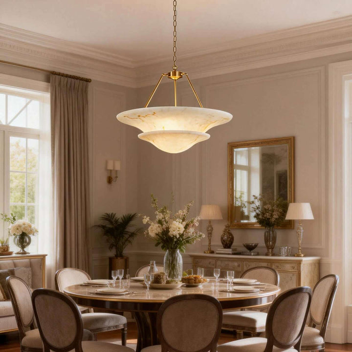 Kivora Chandelier - Modern Art Deco Resin Light Fixture