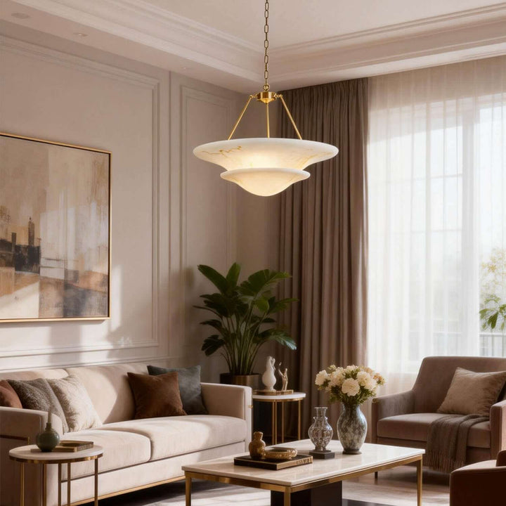 Kivora Chandelier - Modern Art Deco Resin Light Fixture