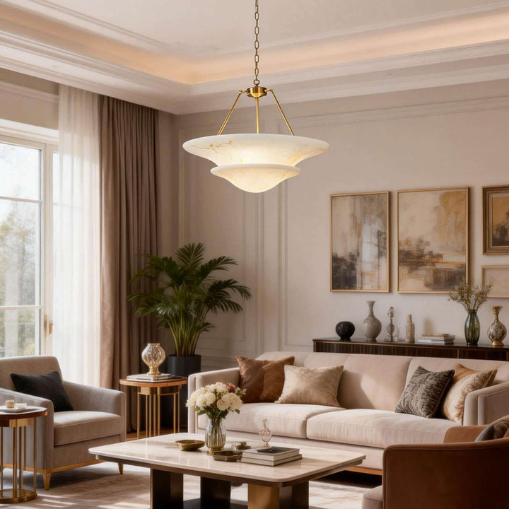 Kivora Chandelier - Modern Art Deco Resin Light Fixture