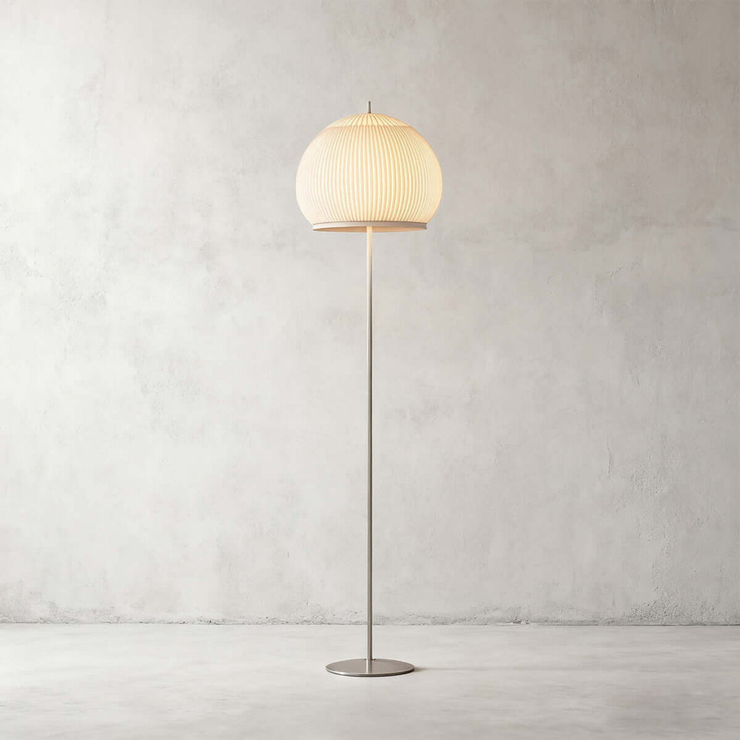 Knit Lantern Floor Lamp – Modern Minimalist Cream Style