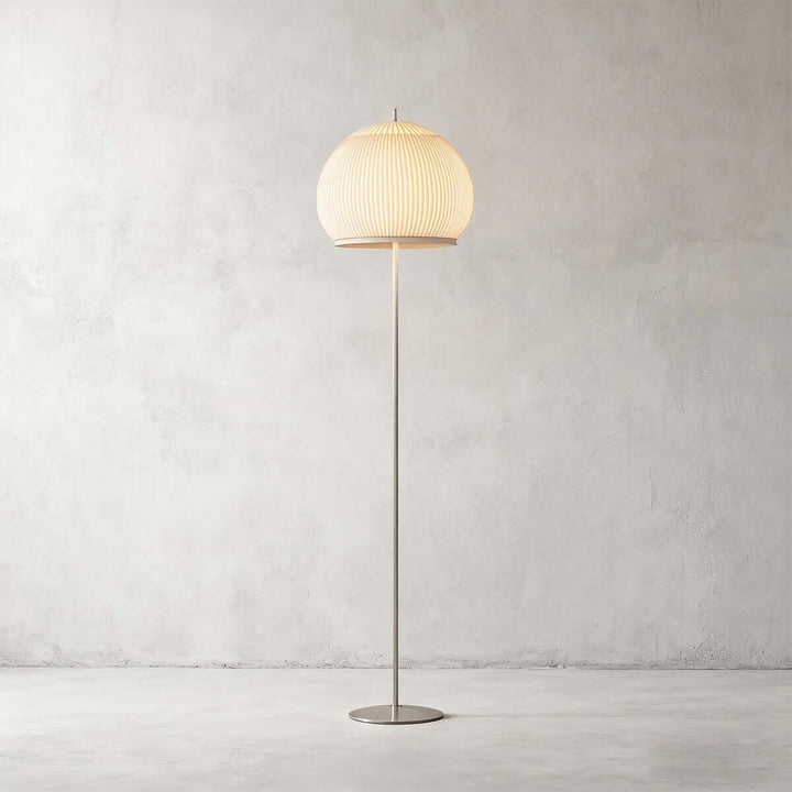 Knit Lantern Floor Lamp – Modern Minimalist Cream Style