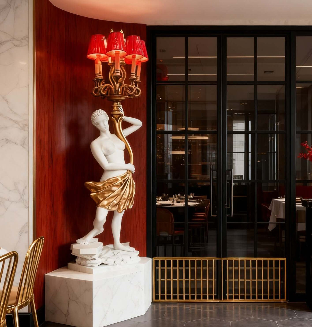 Krylon Sculpture Floor Lamp – Living Room Art Deco Floor Lamp