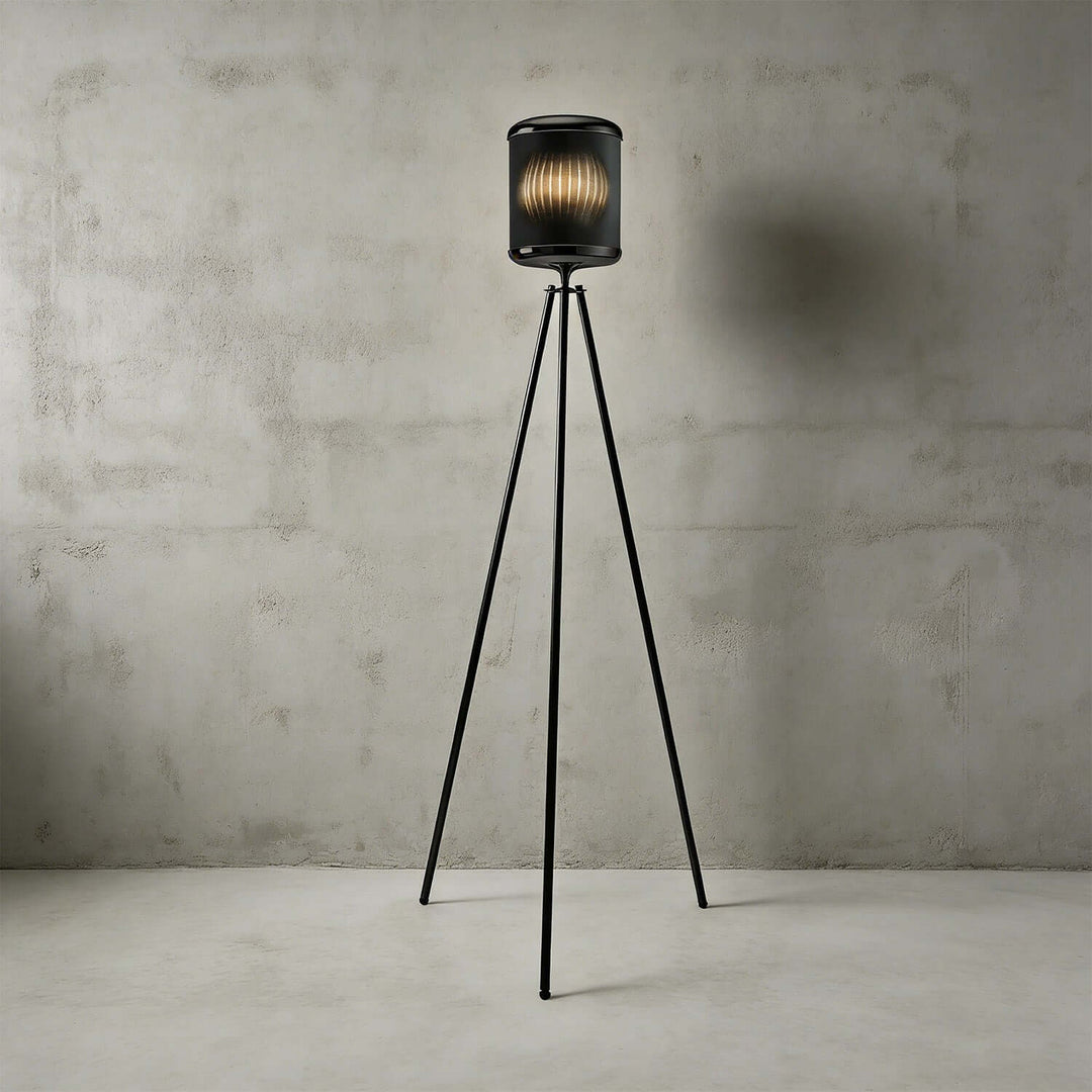 Kumro Floor Lamp – Minimalist Fabric Tripod Floor Lamp